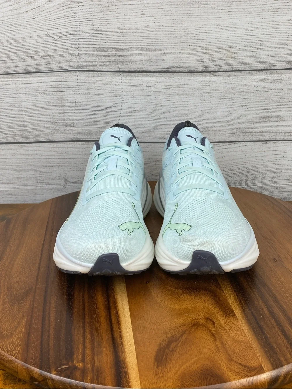 Puma Magnify Nitro 2 Light Blue Fizzy Apple Running Shoe 377540-15 Women Size 9